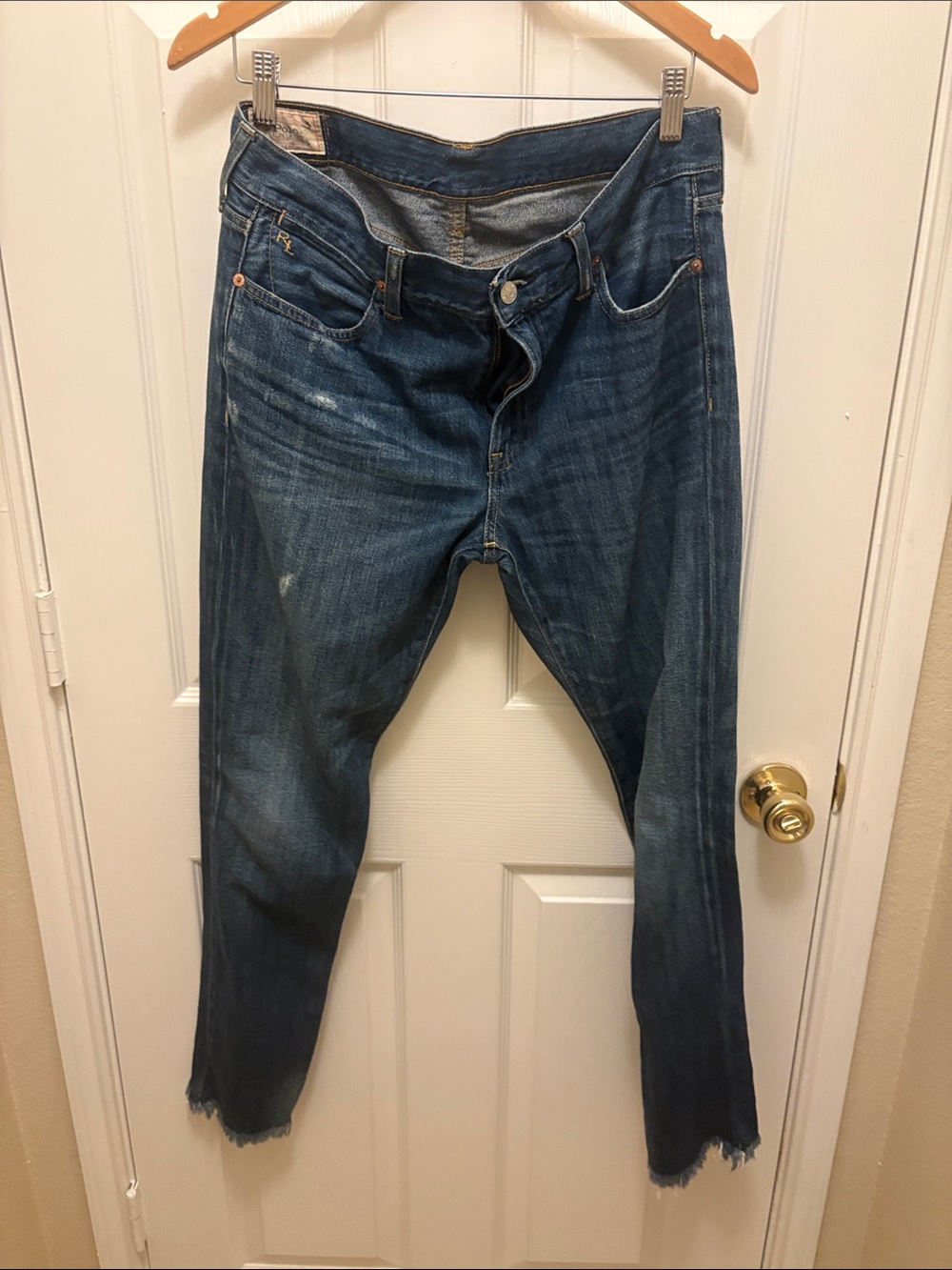 Polo by Ralph Lauren Boyfriend Jeans in Mid Blue Wash